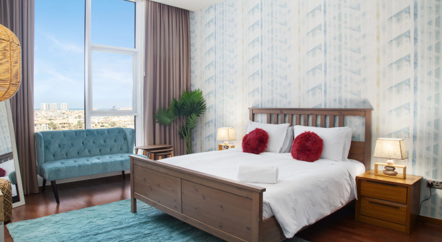 Апартаменты Апартаменты bnbmehomes | Look over the Palm and Arabian Sea-504