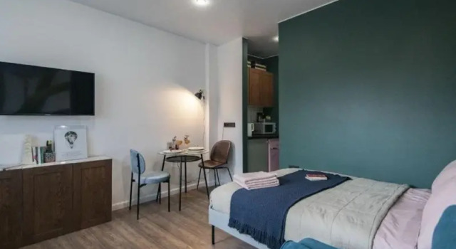 Dream Apartmens 491 Green Studio Apartmens, Book Lejlighed Billige hoteller i Korolyov