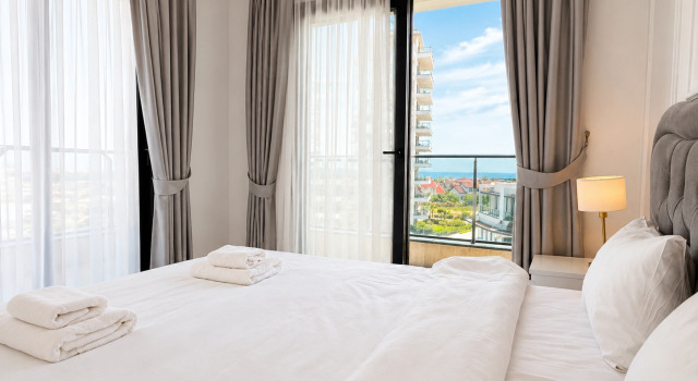 S Vidom Na More Caesar Blue Izabella 35 S 2 Spalnyami Apartments, Book Apartment Hotels in Northern Cyprus with a Pool, Swimming Pool