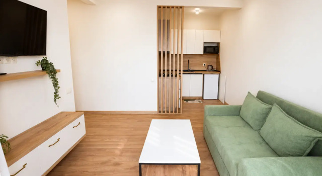 Апартаменты с 2 комнатами с балконом и с красивым видом из окна Апарт-отель Parallel Apartments