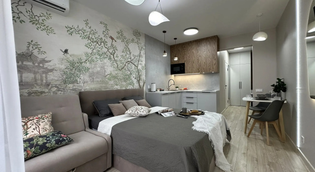 Studiya Vabi-Sabi Evropeyskiy Kvartal Flat, Prenota Appartamento Hotel a Tyumen Region con parcheggio, Parcheggio