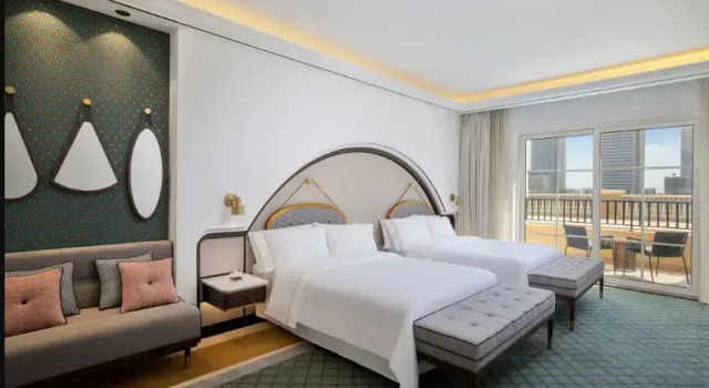 Номер семейный с 2 комнатами с видом на сад The Westin Dubai Mina Seyahi Beach Resort and Waterpark