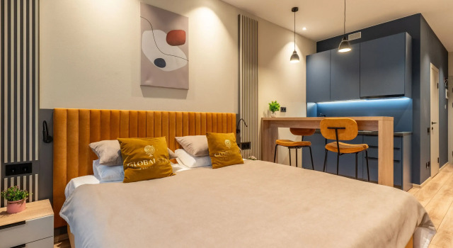 Globalstay Studiya Ladozhskiy Avenir 10 Min Metro Ladozhskaya Flat, Rezervovat Apartmán Hotely v Petrohrad s parkováním, Parkování