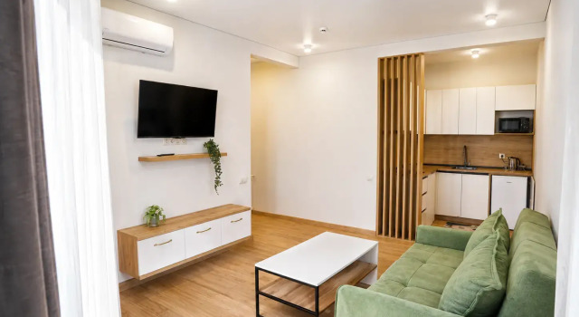 Апартаменты с 2 комнатами с балконом и с красивым видом из окна Апарт-отель Parallel Apartments