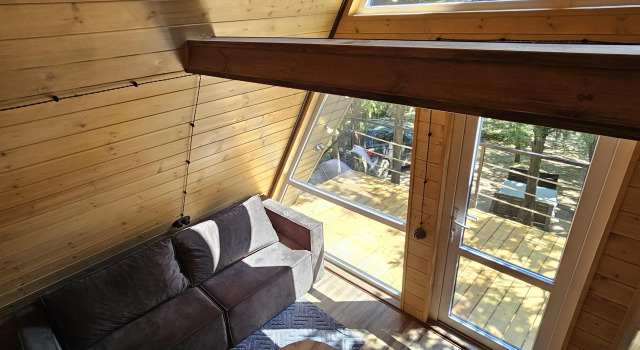A-Frame Шторм Глэмпинг Очаг