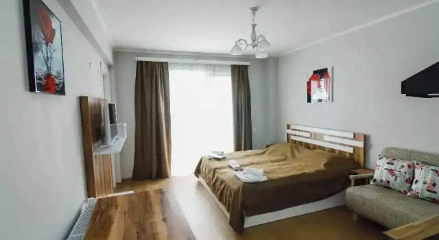 Двухместная студия с балконом и с видом на горы Gogo Apartments New Gudauri