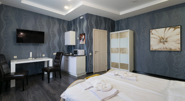 Двухместные апартаменты 205 Deluxe с кухней Гостевой дом House on Potapova