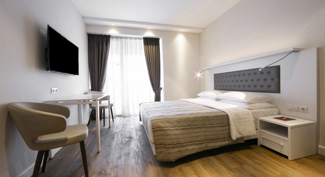 Двухместная студия с балконом и с видом на море Отель Alliance Palace Batumi