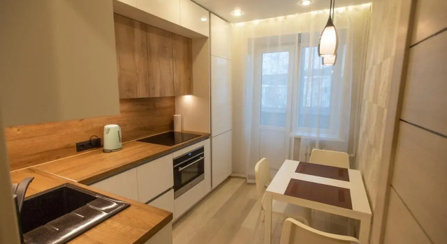 Апартаменты с 2 комнатами с балконом Апартаменты Kaminn apartments на пр-те Циолковского
