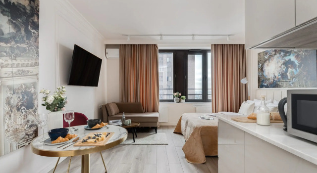 Renaissance by Smart Lofts Moscow Apartment, Boek Appartement SVAO Area Moskou, in de buurt van Dmitrovskaya Metro Station