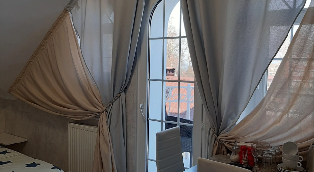 Двухместный номер №4 Мансарда с балконом Отель MAZIIZ Hotel Zelenogradsk