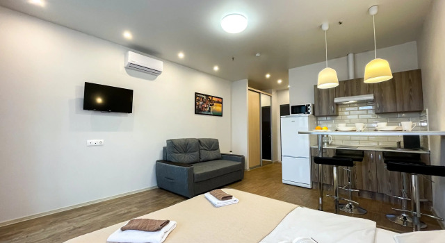 Na Tsska Studiya 6 Apartments, Rezerwuj Apartament Hotele w SAO Area z parkingiem, Parking