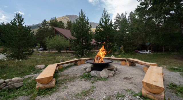 Шале с террасой Grand Skazka Lodge Приэльбрусье