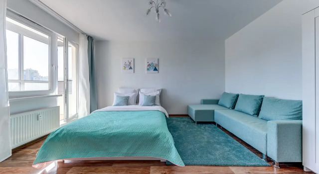 Двухместные апартаменты Superior с балконом Апартаменты Rauktis Apartments