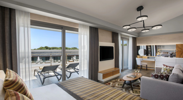 Люкс Пентхаус с балконом и с частичным видом на море Acanthus Cennet Barut Collection - Ultra All Inclusive