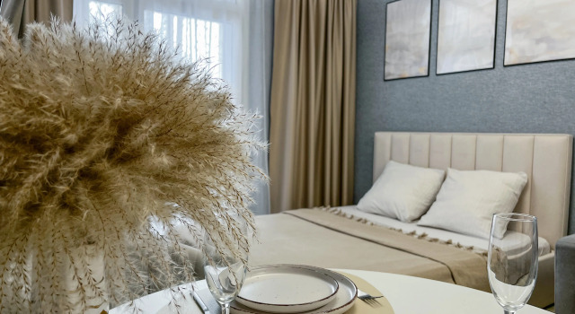 Sovremennaya Studiya V Zhk "Shotlandiya" Flat, Boek Appartement Hotels in Barnaoel met zwembad, Zwembad
