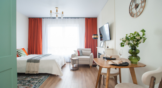 Kaminny Ochag Stil i Teplo v Kazhdom Mgnovenii Flat, Rezervasyon Daire Sankt Peterburg Rusya