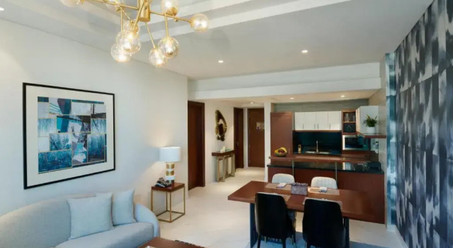 Апартаменты с 2 комнатами с видом на город Wyndham Grand Doha West Bay Beach