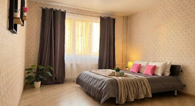Prostornaya V Novom ZHK Flat, Boek Appartement Kalininsky district 