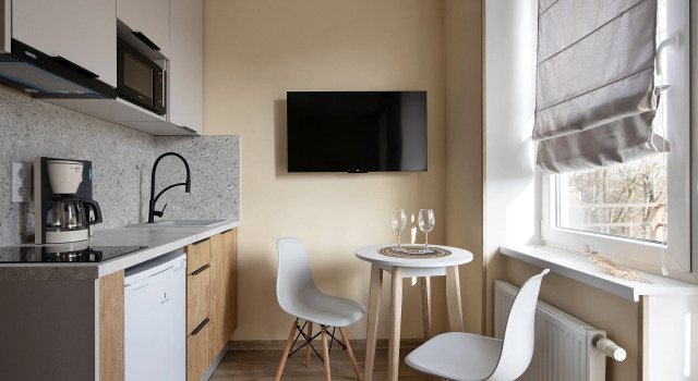 Komfort Apartments, Boek Appartement Hotels in Oblast Kaliningrad met parkeren, Parkeren