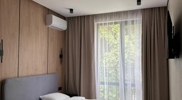 Standardní Dvoulůžkový s manželskou postelí pokoj a výhledem na město Milanium Hotel
