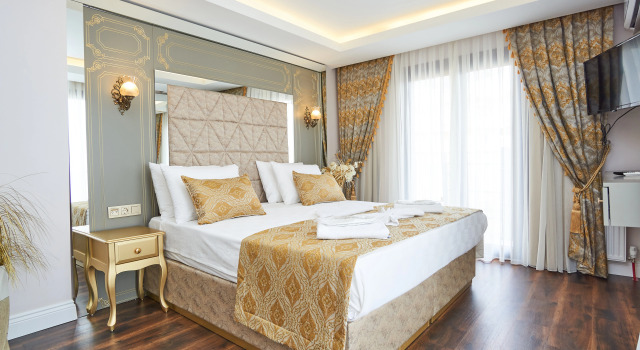 Двухместный номер Deluxe с балконом и с видом на море Отель Sultan Suleyman Palace & Spa