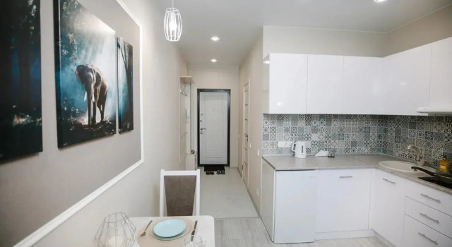 Двухместная студия с балконом и с видом на город Prince Apartments С19