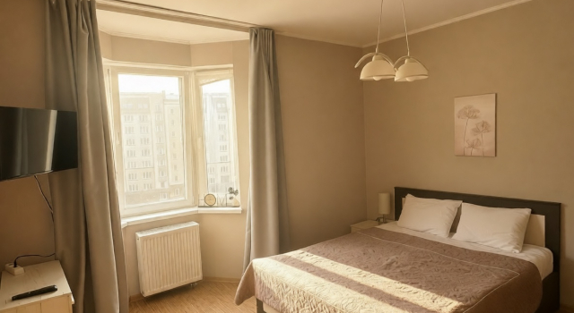 Двухместные апартаменты с балконом Апартаменты Балтик Резорт/Baltic Resort  у парка и моря