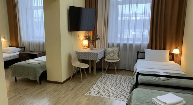 Кровать в общем номере (женский номер) Отель Smart Hotel Улан-Удэ