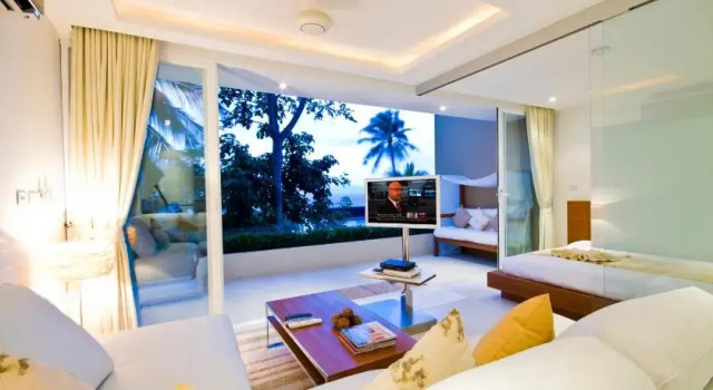 Двухместный люкс Pool Access c 1 комнатой с балконом и с видом на море Code Samui Hotel