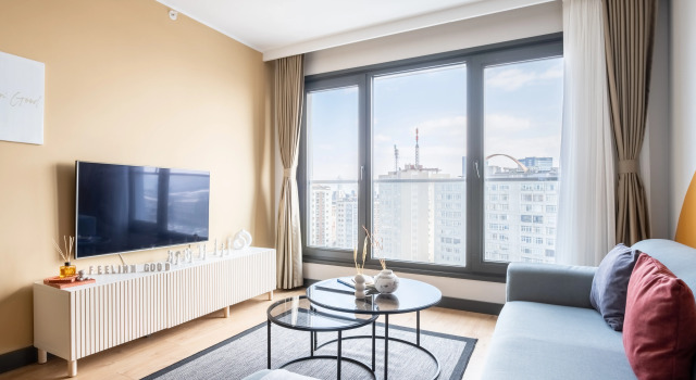 Апартаменты Superior с 2 комнатами с балконом и с красивым видом из окна Apartments Imperium No:1 Residence by NewInn