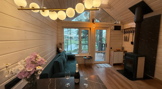 Panoramnyy Barnkhaus s Vidom na Zaliv №8 Private house, Reserva ahora Casa o chalet Hoteles en Karelia con aparcamiento, Aparcamiento
