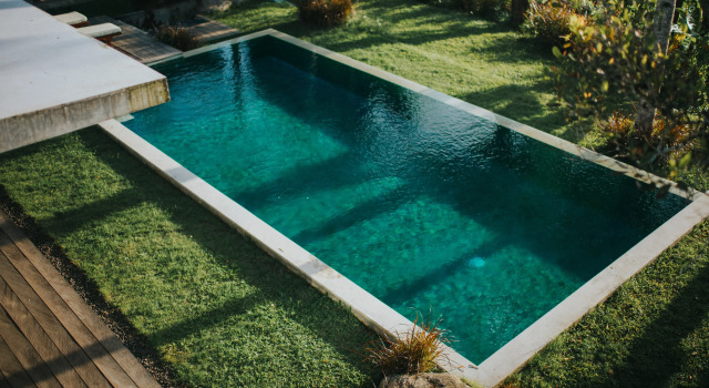 Novaya, Vid na Tropiki, Ogromny Basseyn, Akia Ubud Villa, Rezervovat Vila Chaty v Bali, Chalupa