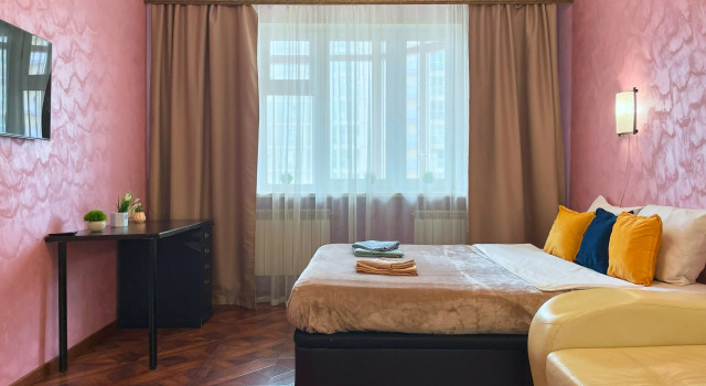 Апартаменты c 1 комнатой с балконом и с красивым видом из окна Апартаменты RELAX APART – Молодёжная 76