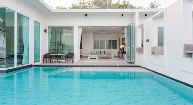 Вилла с бассейном Infinity с 3 комнатами с балконом и рядом с пляжем Fisherman Way Beach Villa