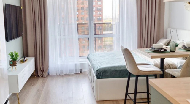 Квартира Комфорт и качество в студии возле метро, Забронировать Апартаменты/квартира Внуково , рядом с Филатов Луг
