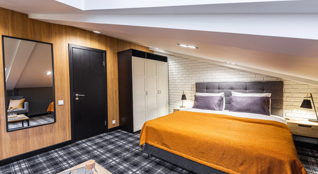 Двухместный номер Комфорт Мансарда Отель Key Hotel
