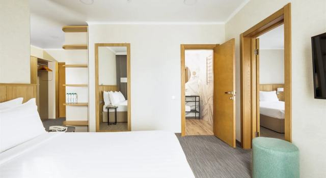 Люкс Волна с 2 комнатами с балконом Отель Miracleon Город Mira Family Resort & SPA Anapa 5*