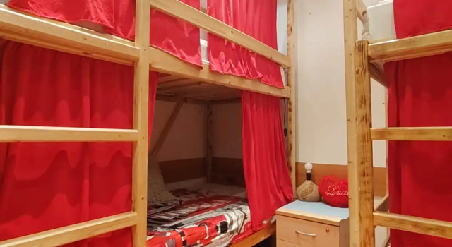 Кровать в общем номере Меблированные комнаты Littlehotel