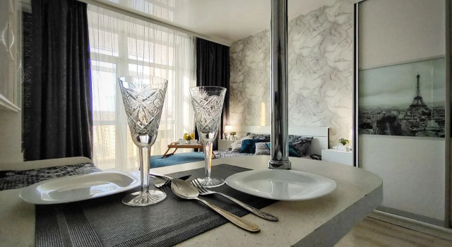 Studija s vidom na Amur i gorod Flat, Rezerwuj Apartament Chabarowsk Kraj Chabarowski
