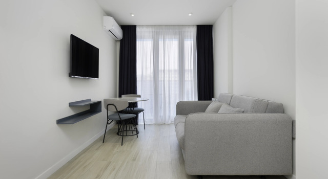 Апартаменты c 1 комнатой с балконом и с красивым видом из окна Next Apartments OFFICIAL