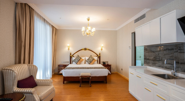 Студия С кухней с балконом Hotel Panorama Lisi Grand Hotel