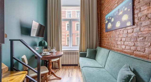 Stilnaya Studiya Vozle Naberezhnoy Nevy Flat, Book Lejlighed Petrogradskiy district Sankt Petersborg