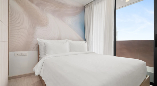 Двухместная студия Premium с балконом Апарт-отель Skypark Aurora Building 3 in Laguna By Banyan Living