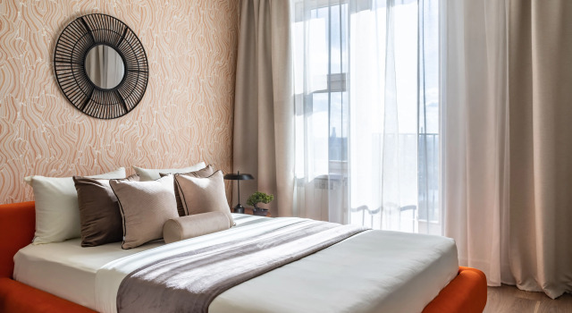 Апартаменты Deluxe Квартира Moscow Deluxe Apartments Family suite city view-2