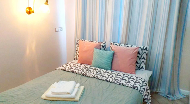 Апартаменты c 1 комнатой с балконом и с красивым видом из окна Квартира Lucky day apartments