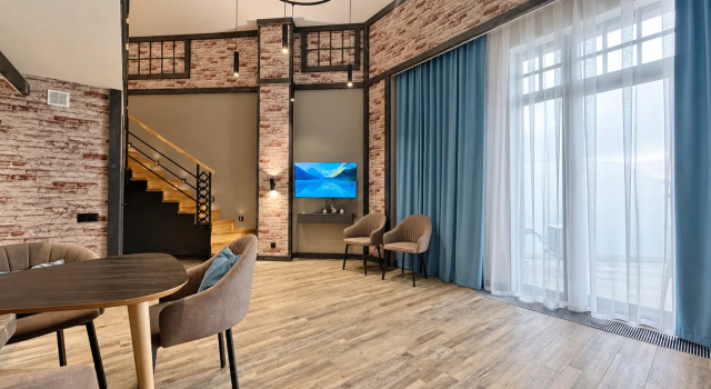 Двухместные апартаменты Duplex Terrace Vidovye Апарт-отель МАЯК