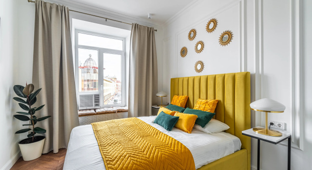 Двухместные апартаменты Comfort с красивым видом из окна Апартаменты D apartments студия с видом на Невский проспект 3