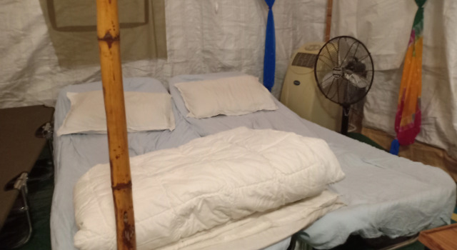Тент с красивым видом из окна Nature Trail camps & Homestay