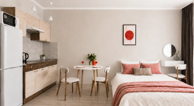 Stilnaya Studiya na Vasilievskom Ostrove dlya 3 Gostei • Zaselenie 24/7 Flat, Book Lejlighed Hoteller i Sankt Petersborg med parkering, Parkering